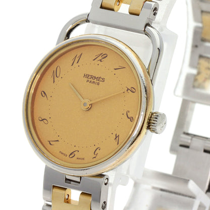 HERMES Arceau Watches Stainless Steel/SSxGP Ladies