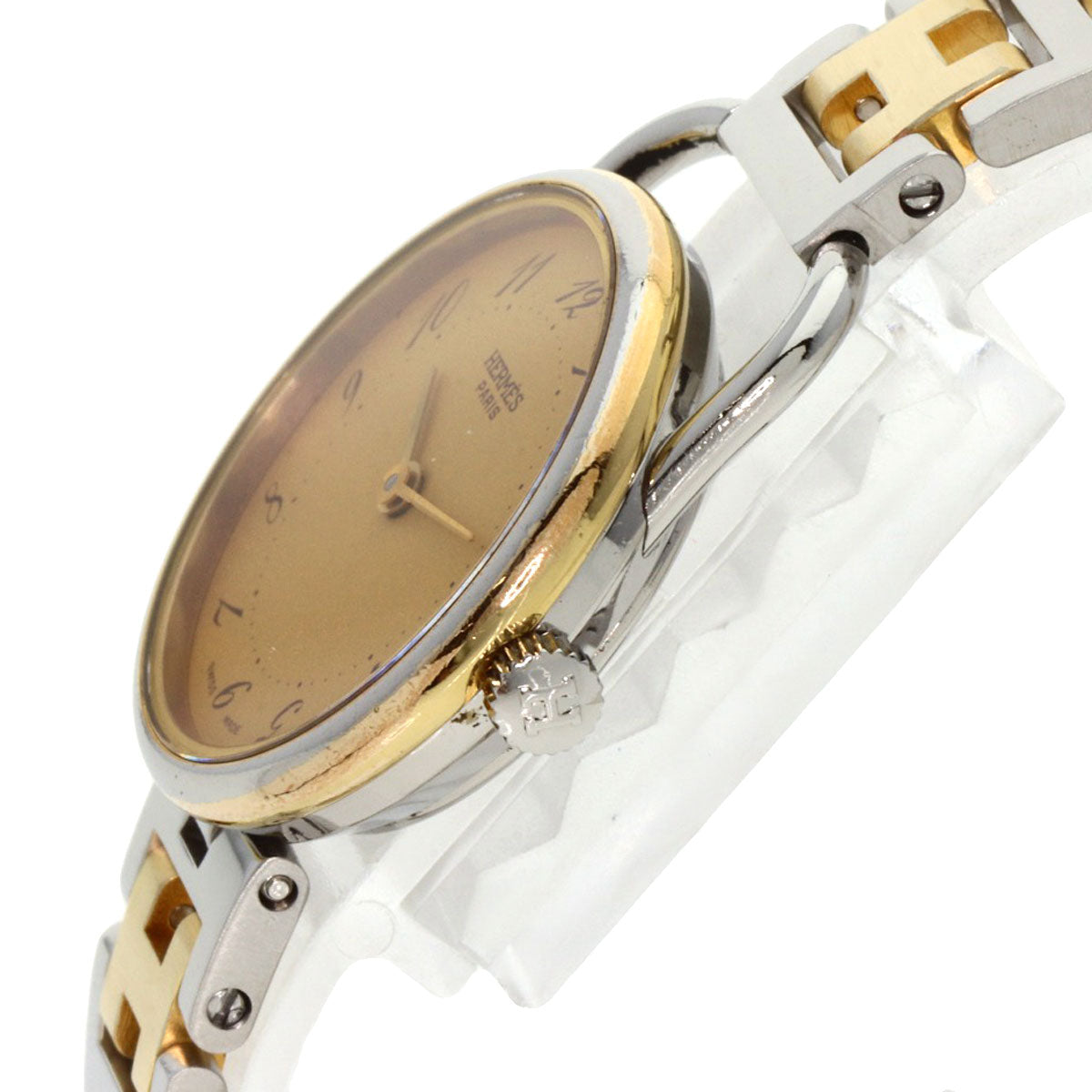 HERMES Arceau Watches Stainless Steel/SSxGP Ladies