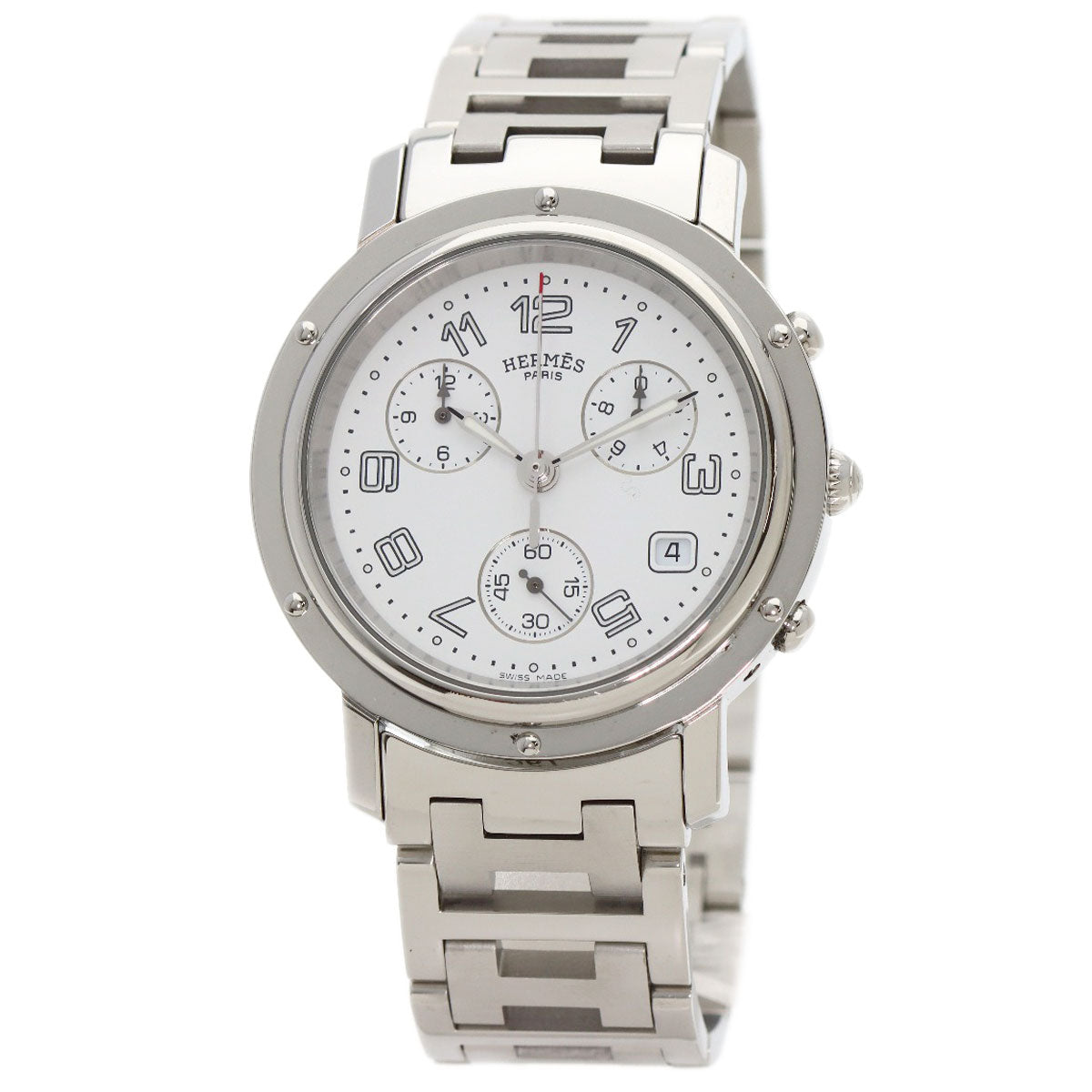 HERMES Clipper Chronograph Watches CL1.910 Stainless Steel/Stainless Steel mens