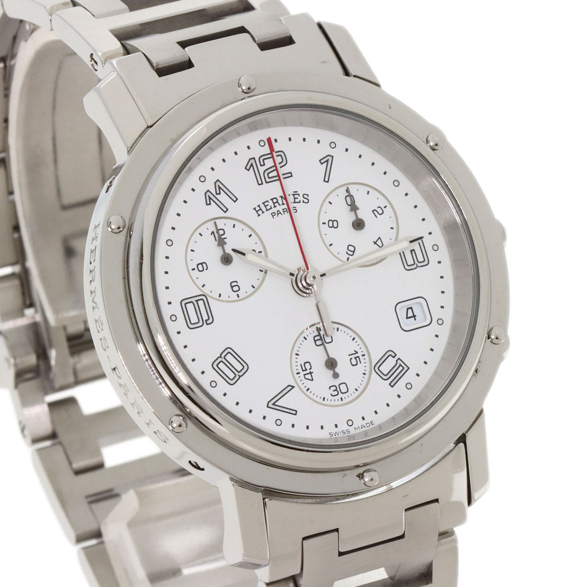 HERMES Clipper Chronograph Watches CL1.910 Stainless Steel/Stainless Steel mens