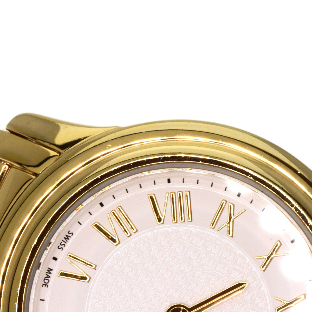 FENDI Round face Watches 25000L Gold Plated/Gold Plated Ladies