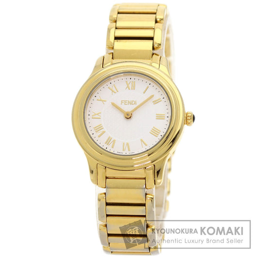 FENDI Round face Watches 25000L Gold Plated/Gold Plated Ladies