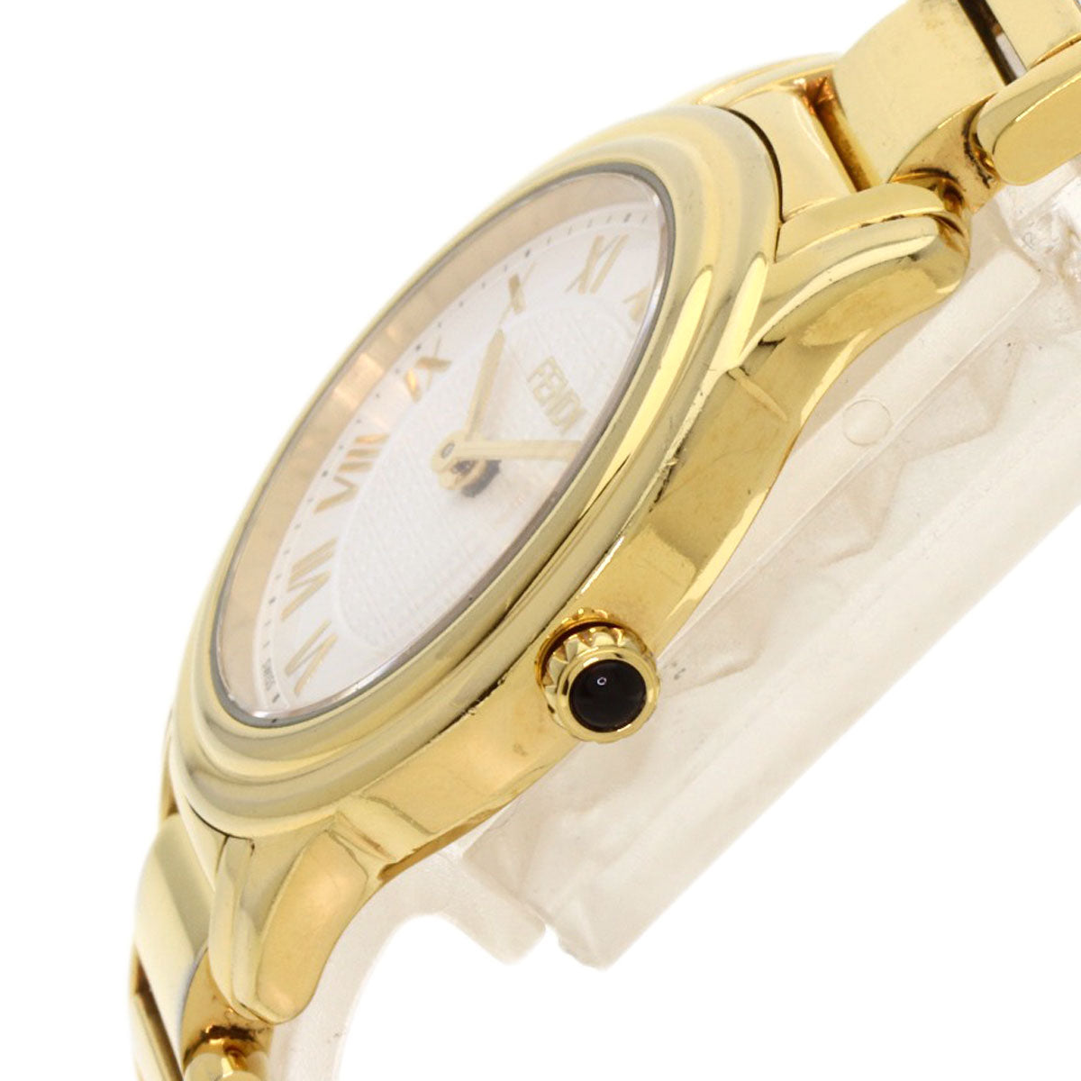 FENDI Round face Watches 25000L Gold Plated/Gold Plated Ladies