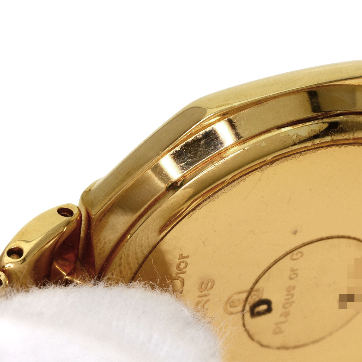 クリスチャンディオール 25.154 オクタゴン 腕時計 GP/GP メンズ 【中古】【CHRISTIAN DIOR】