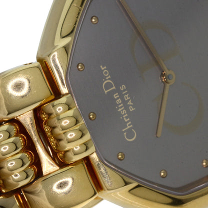 CHRISTIAN DIOR Octagon Watches 25.154 Gold Plated/Gold Plated mens