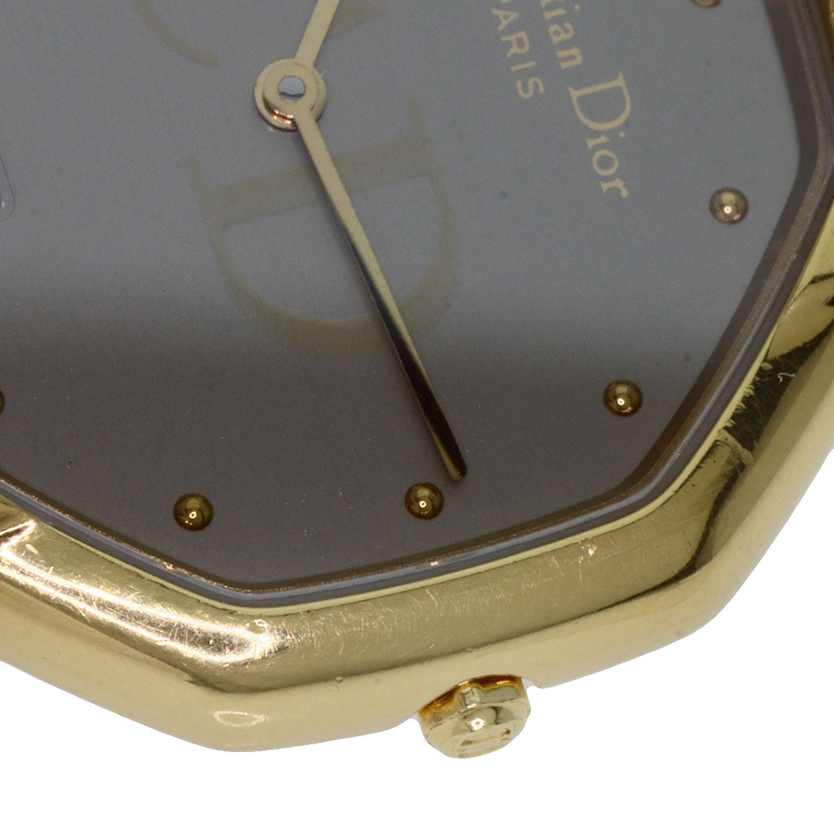 CHRISTIAN DIOR Octagon Watches 25.154 Gold Plated/Gold Plated mens