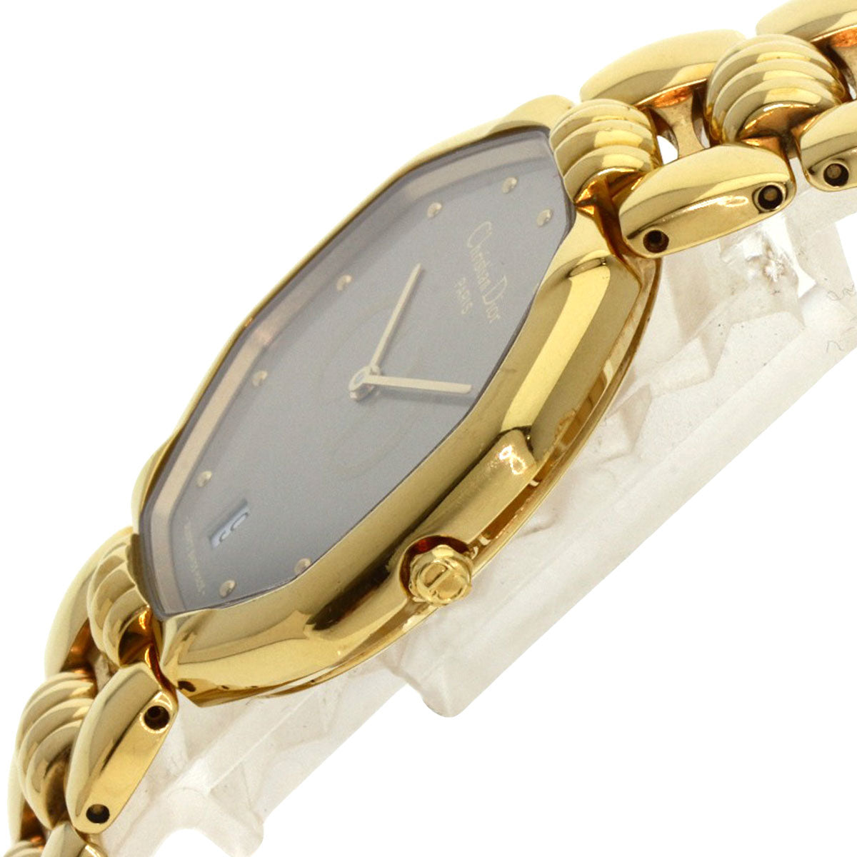 CHRISTIAN DIOR Octagon Watches 25.154 Gold Plated/Gold Plated mens