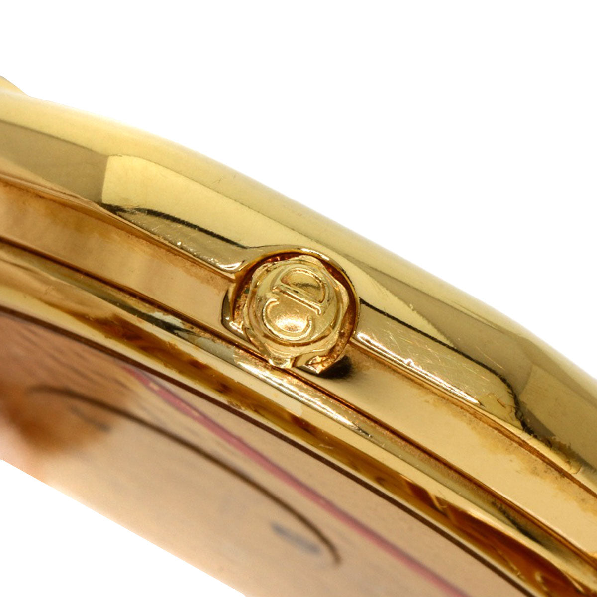 CHRISTIAN DIOR Octagon Watches 25.154 Gold Plated/Gold Plated mens