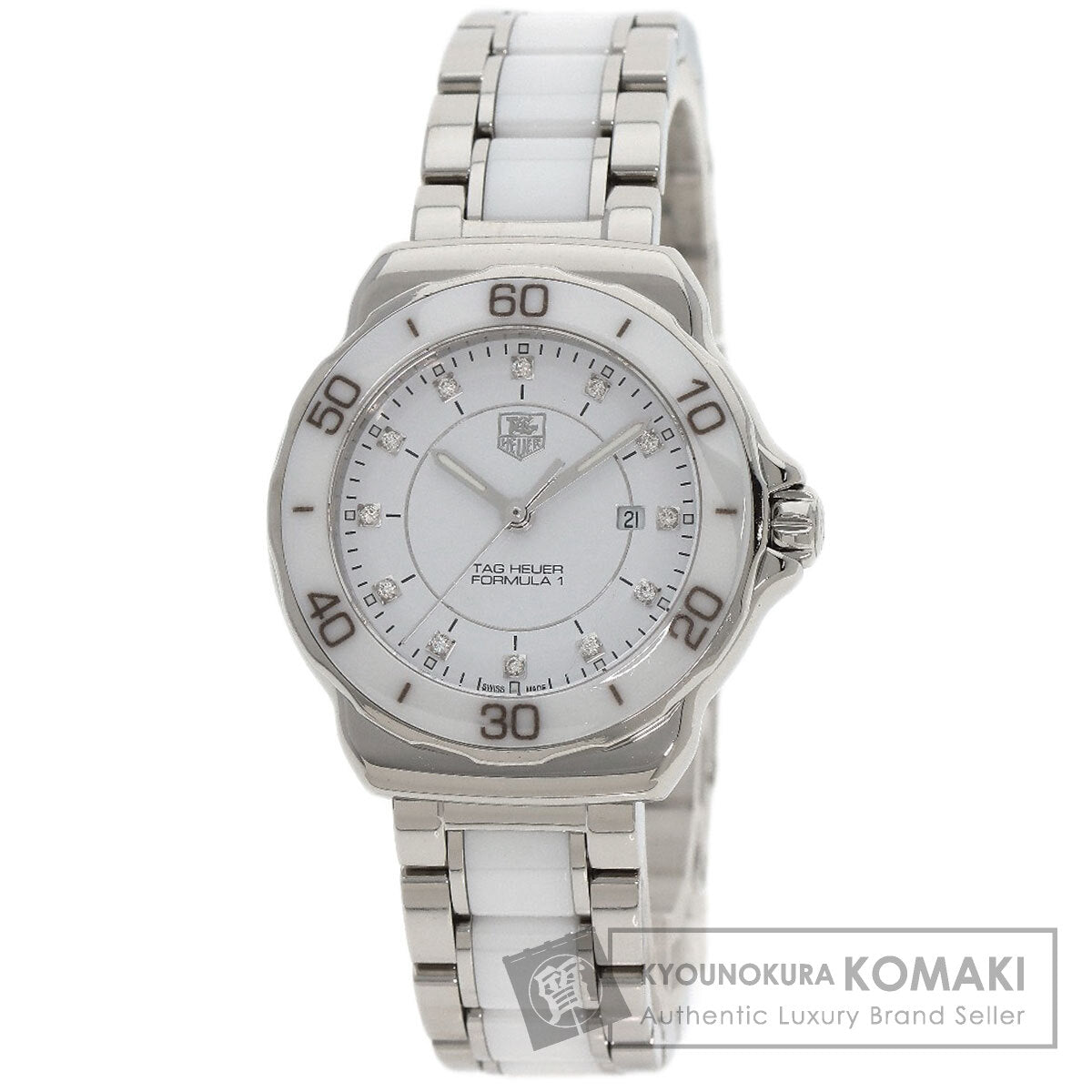 TAG HEUER FORMULA1 12P Diamond Watches WAH1315.BA0868 Stainless Steel/SSxCeramic Ladies