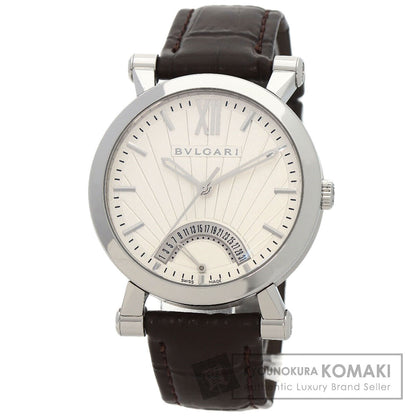 BVLGARI Sotirio Retrograde 125th Anniversary Model Watches SB42SDR Stainless Steel/Leather mens