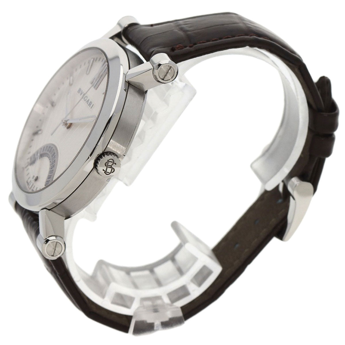 BVLGARI Sotirio Retrograde 125th Anniversary Model Watches SB42SDR Stainless Steel/Leather mens