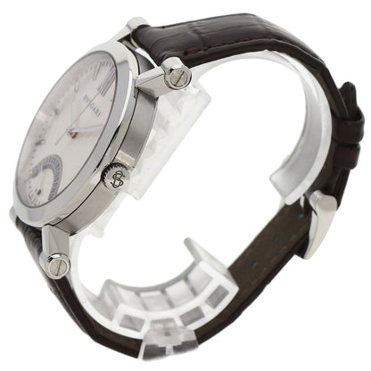 BVLGARI Sotirio Retrograde 125th Anniversary Model Watches SB42SDR Stainless Steel/Leather mens