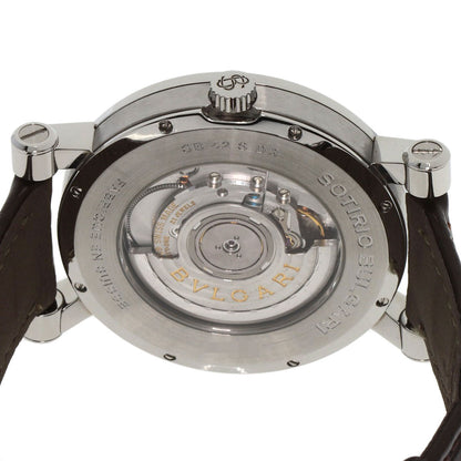 BVLGARI Sotirio Retrograde 125th Anniversary Model Watches SB42SDR Stainless Steel/Leather mens