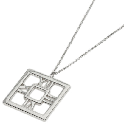 TIFFANY&Co.   Necklace atlas open square Silver Ladies