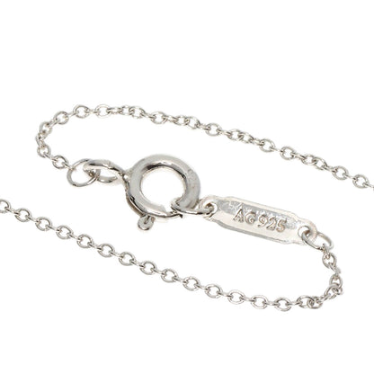 TIFFANY&Co.   Necklace Double Heart Tag Mini Enamel Silver Ladies