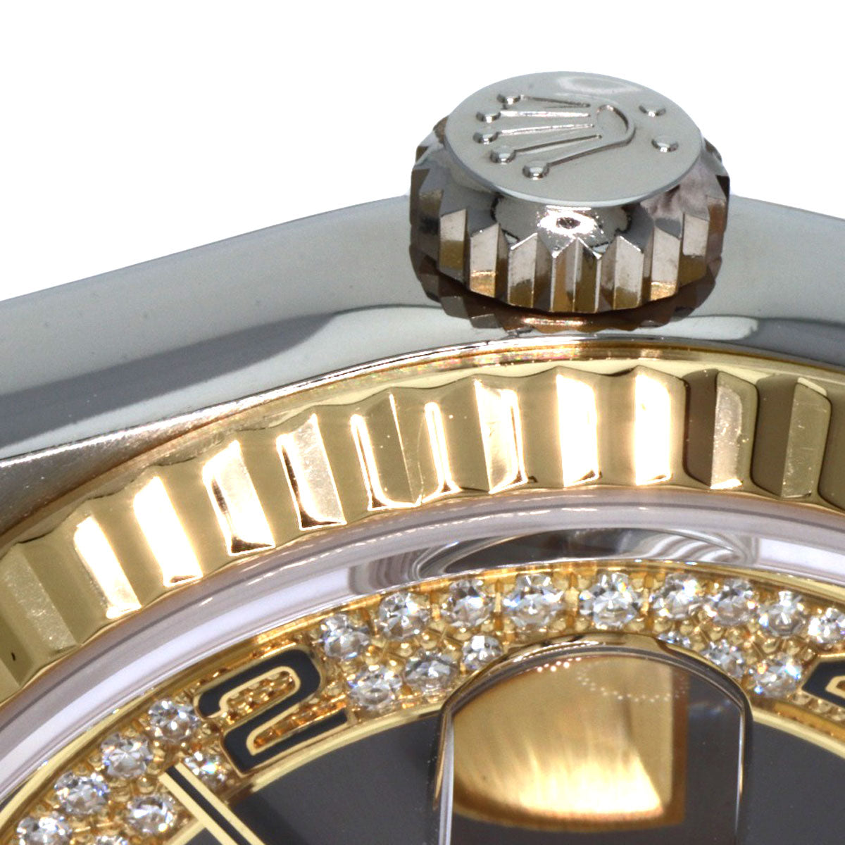 ROLEX Day Date 36 Toridoll Milliard Diamond Watches 18239BIC K18 White Gold/toridor mens