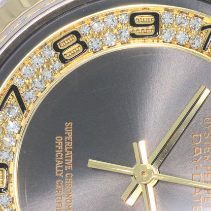 ROLEX Day Date 36 Toridoll Milliard Diamond Watches 18239BIC K18 White Gold/toridor mens