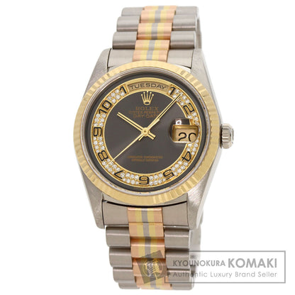ROLEX Day Date 36 Toridoll Milliard Diamond Watches 18239BIC K18 White Gold/toridor mens