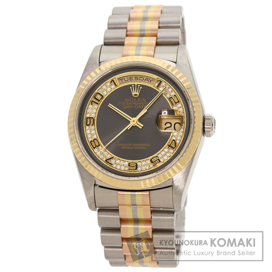 ROLEX Day Date 36 Toridoll Milliard Diamond Watches 18239BIC K18 White Gold/toridor mens
