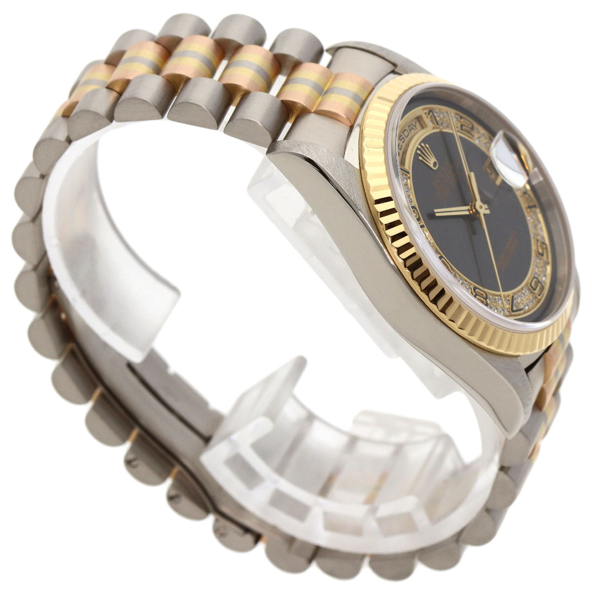 ROLEX Day Date 36 Toridoll Milliard Diamond Watches 18239BIC K18 White Gold/toridor mens