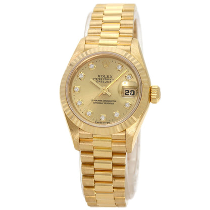 ROLEX DATEJUST 10P Diamond Watches 69178G K18 Yellow Gold/18K Yellow Gold Ladies