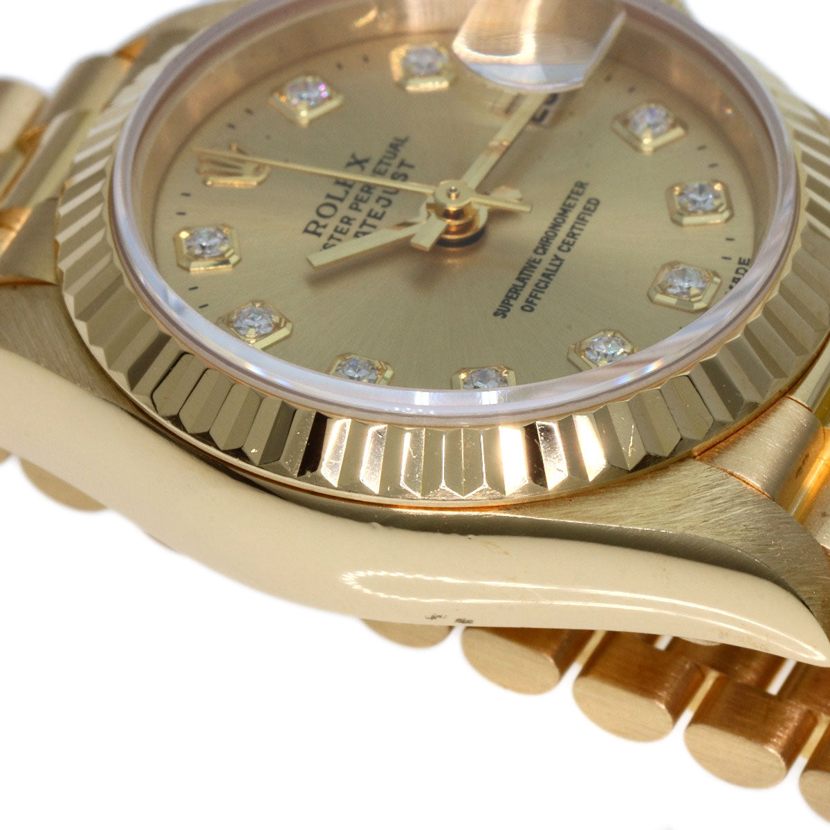 ROLEX DATEJUST 10P Diamond Watches 69178G K18 Yellow Gold/18K Yellow Gold Ladies