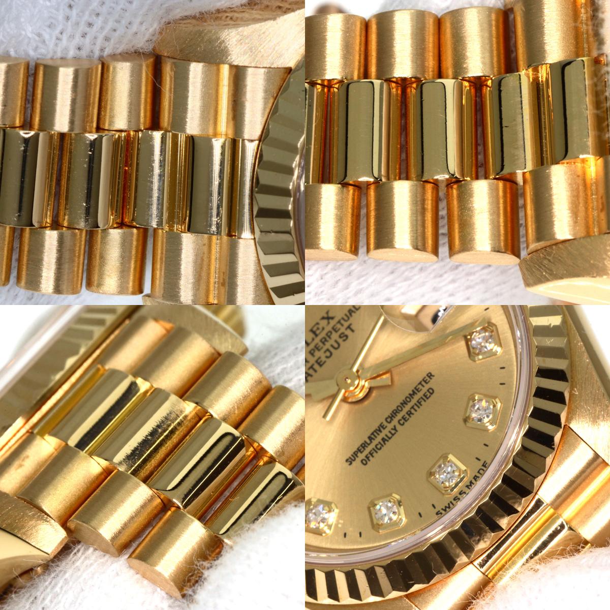 ROLEX DATEJUST 10P Diamond Watches 69178G K18 Yellow Gold/18K Yellow Gold Ladies