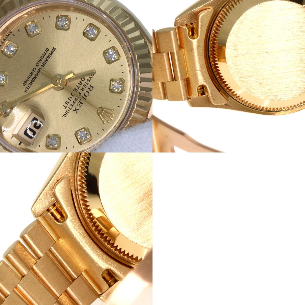 ROLEX DATEJUST 10P Diamond Watches 69178G K18 Yellow Gold/18K Yellow Gold Ladies