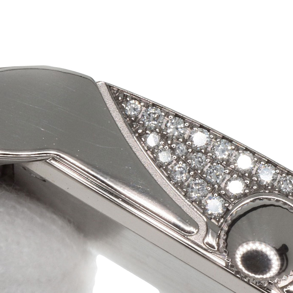BVLGARI Rettangolo Diamond Watches RTW39G K18 White Gold/K18WGxDiamond Ladies