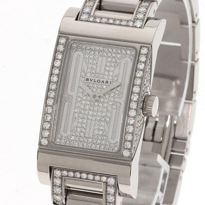 BVLGARI Rettangolo Diamond Watches RTW39G K18 White Gold/K18WGxDiamond Ladies