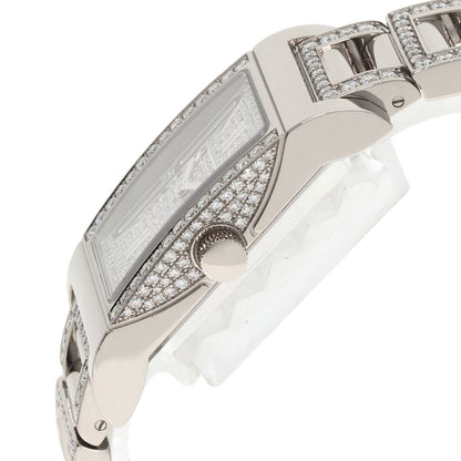 BVLGARI Rettangolo Diamond Watches RTW39G K18 White Gold/K18WGxDiamond Ladies