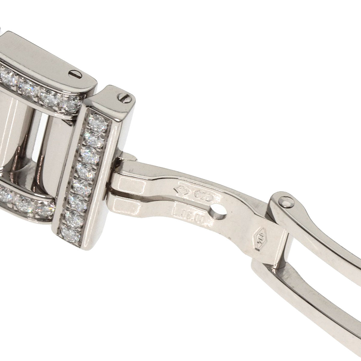 BVLGARI Rettangolo Diamond Watches RTW39G K18 White Gold/K18WGxDiamond Ladies