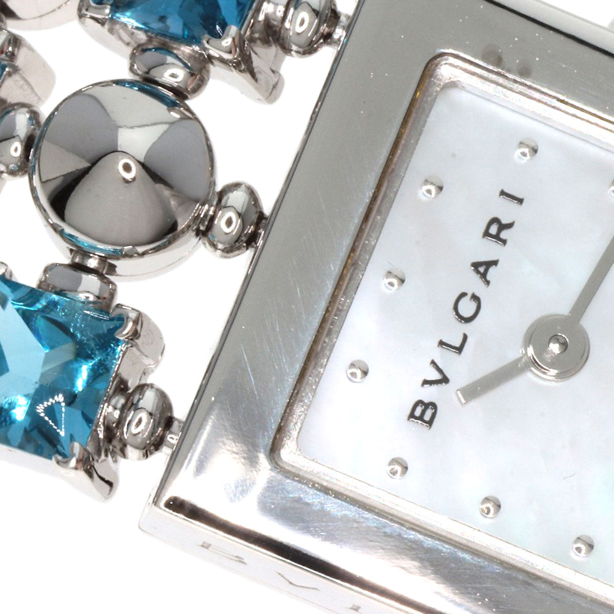 BVLGARI Lucia Blue Topaz Watches LUW16G K18 White Gold/K18WGxBlue Topaz Ladies