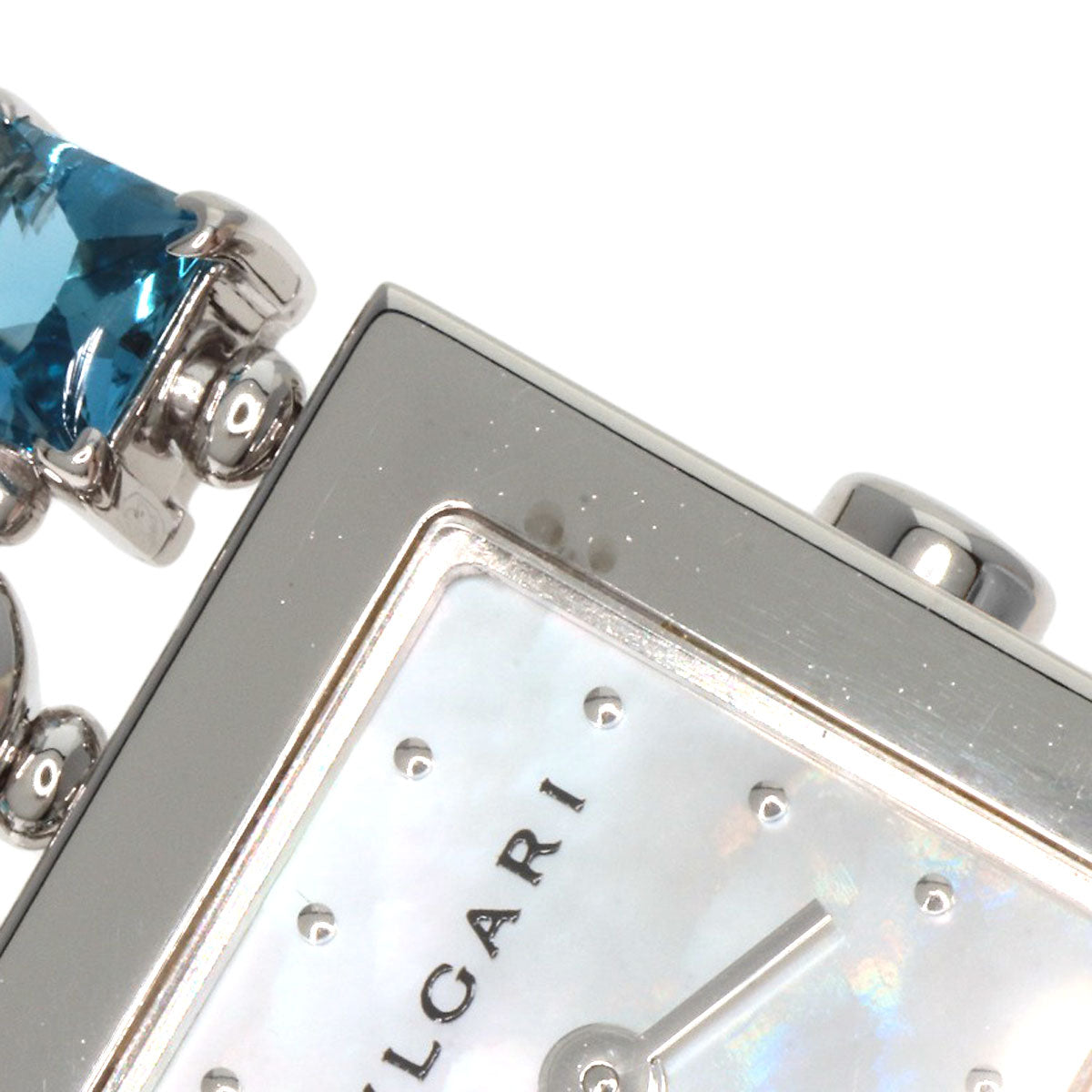 BVLGARI Lucia Blue Topaz Watches LUW16G K18 White Gold/K18WGxBlue Topaz Ladies