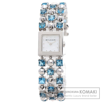 BVLGARI Lucia Blue Topaz Watches LUW16G K18 White Gold/K18WGxBlue Topaz Ladies