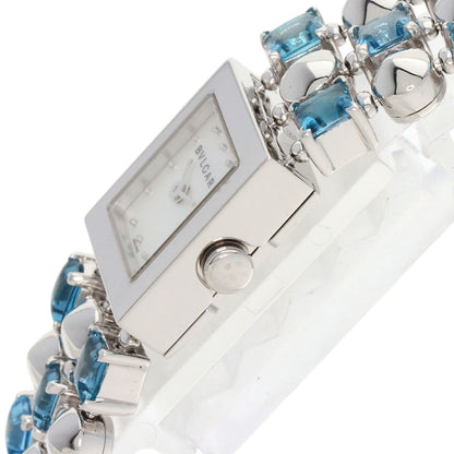 BVLGARI Lucia Blue Topaz Watches LUW16G K18 White Gold/K18WGxBlue Topaz Ladies