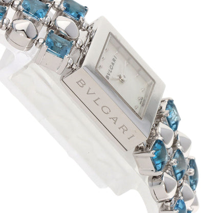 BVLGARI Lucia Blue Topaz Watches LUW16G K18 White Gold/K18WGxBlue Topaz Ladies