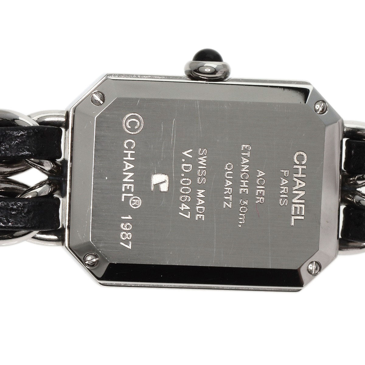 CHANEL Premiere M Watches H0451 Stainless Steel/Leather Ladies