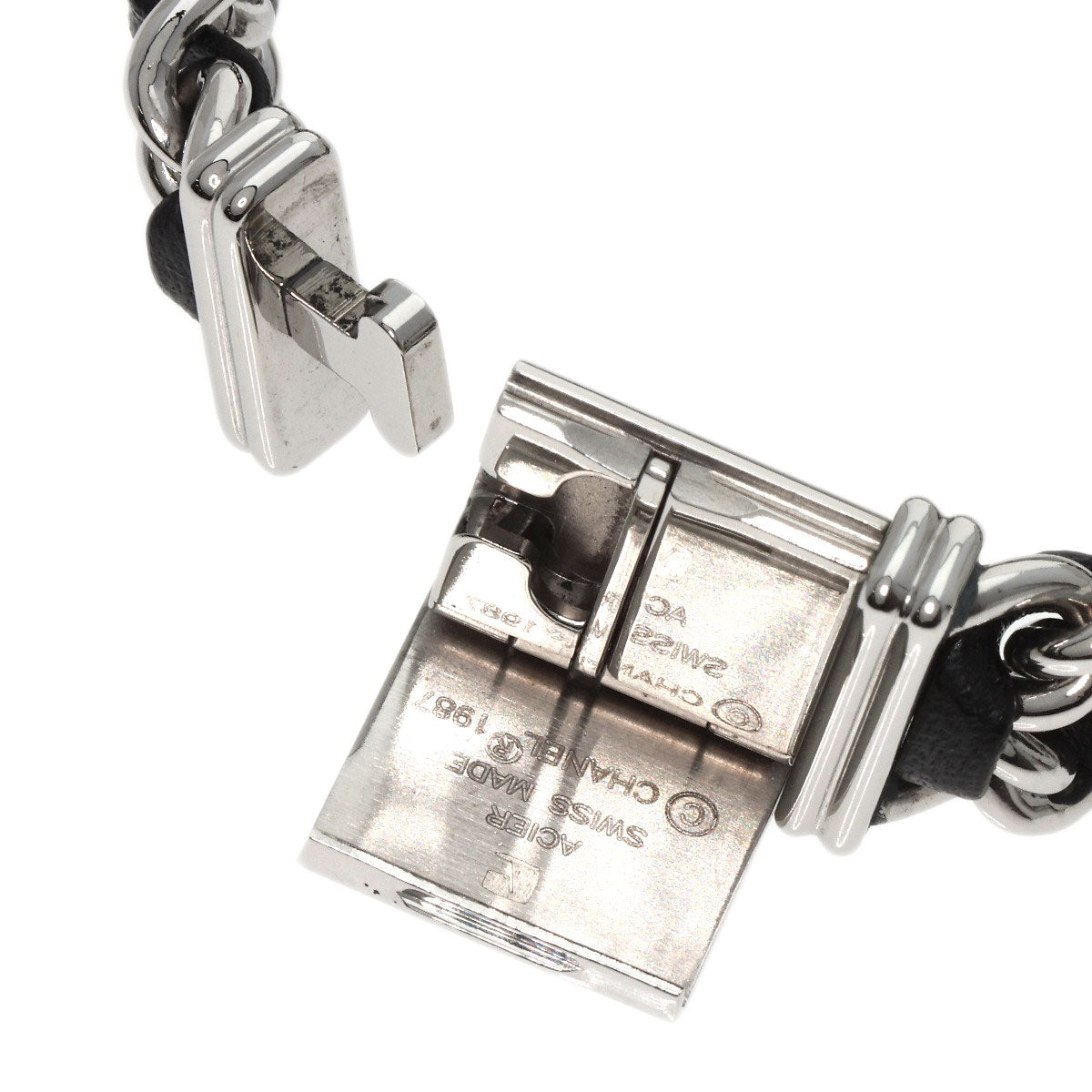 CHANEL Premiere M Watches H0451 Stainless Steel/Leather Ladies