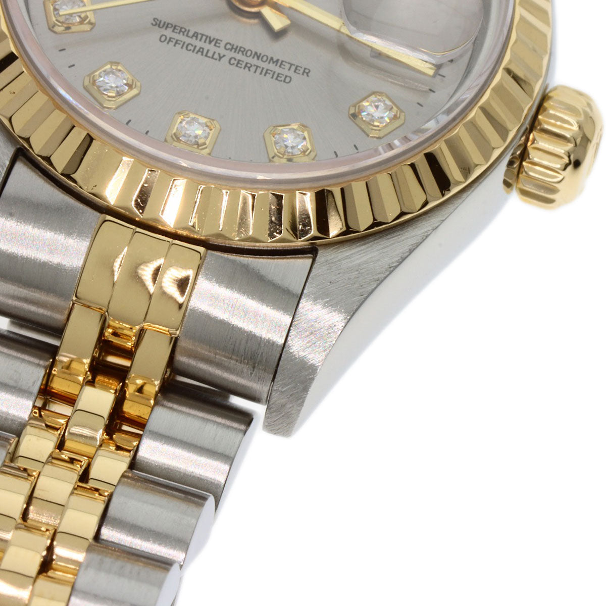 ROLEX DATEJUST 10P Diamond Watches 79173G Stainless Steel/SSxK18YG Ladies