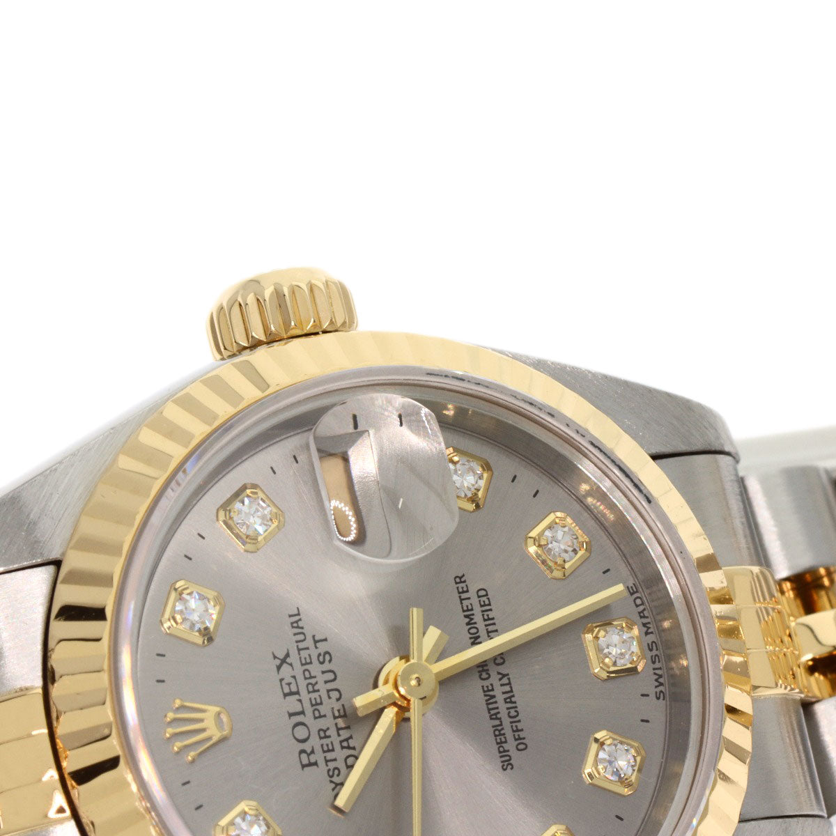 ROLEX DATEJUST 10P Diamond Watches 79173G Stainless Steel/SSxK18YG Ladies