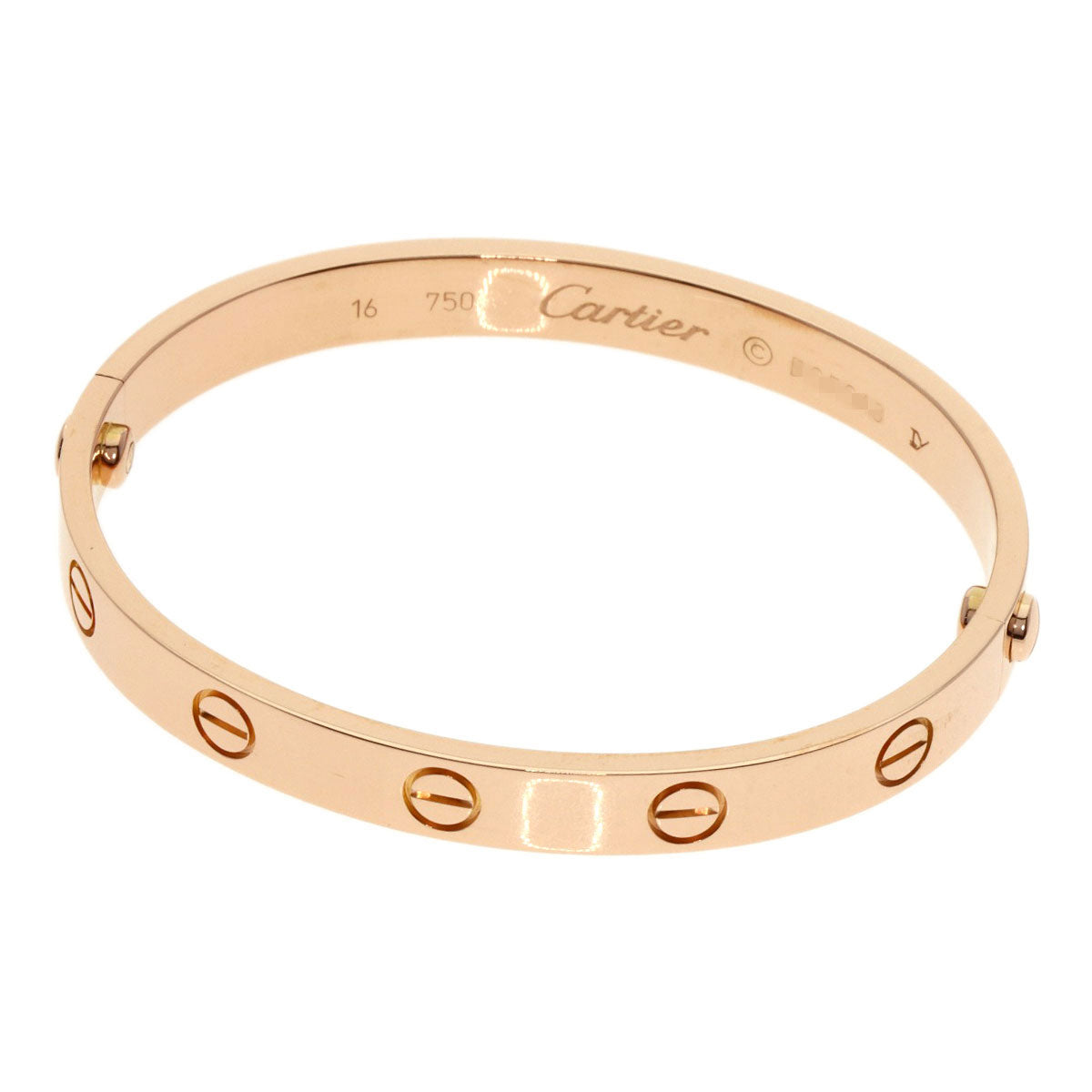 CARTIER   Bracelet LOVE Bracelets with Driver #16 K18 Pink Gold Ladies