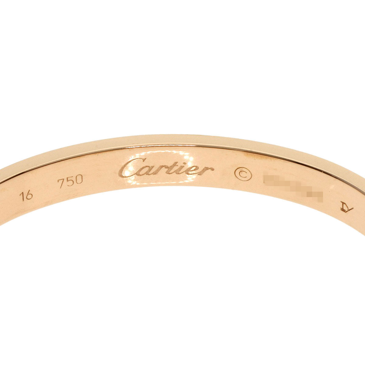 CARTIER   Bracelet LOVE Bracelets with Driver #16 K18 Pink Gold Ladies