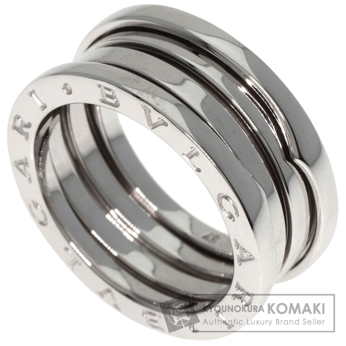 BVLGARI   Ring B-zero1B-zero1 2 Band #57 K18 White Gold Ladies