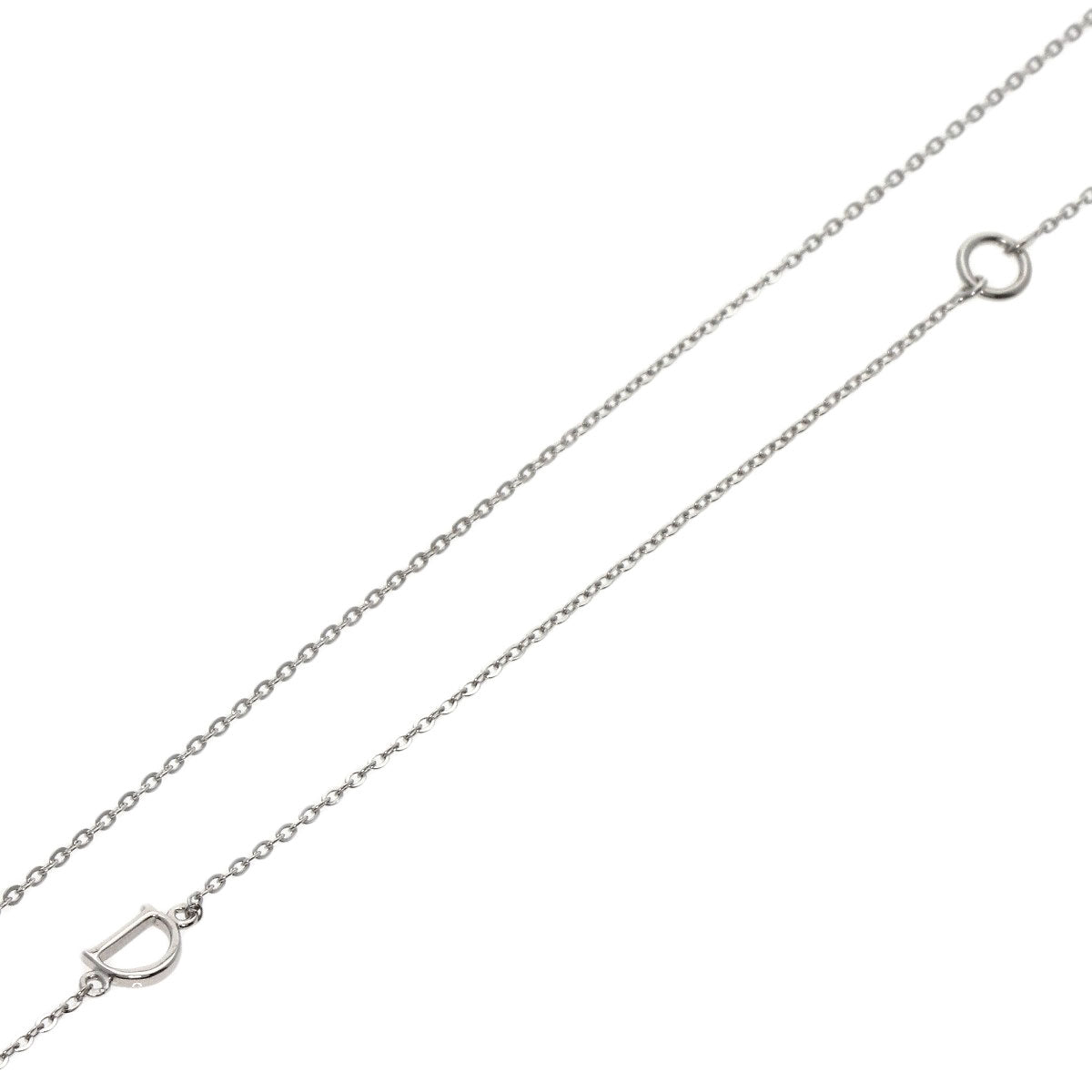 Damiani Belle Epoque Heart Ruby Diamond Necklace K18 White Gold Ladies [Used]