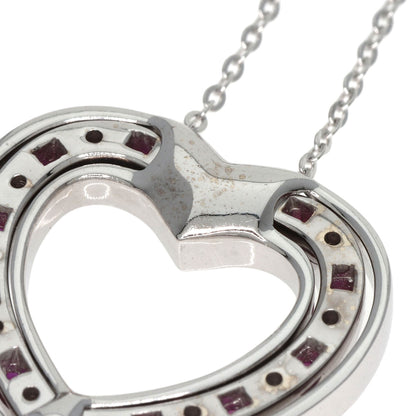 Damiani   Necklace Belle Epoque Heart Ruby Diamond K18 White Gold Ladies