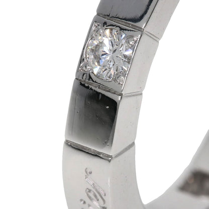 CARTIER   Ring Raniere Half Diamond #47 K18 White Gold Ladies