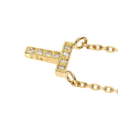 STAR JEWELRY   Necklace Initial T K18 Yellow Gold Ladies