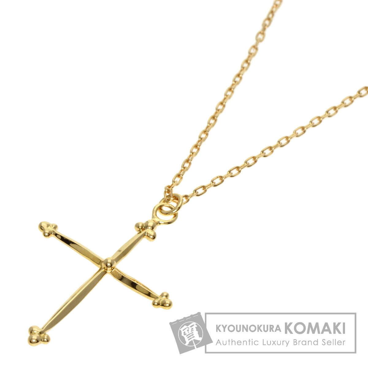 AHKAH   Necklace Spindleigh Cross K18 Yellow Gold Ladies