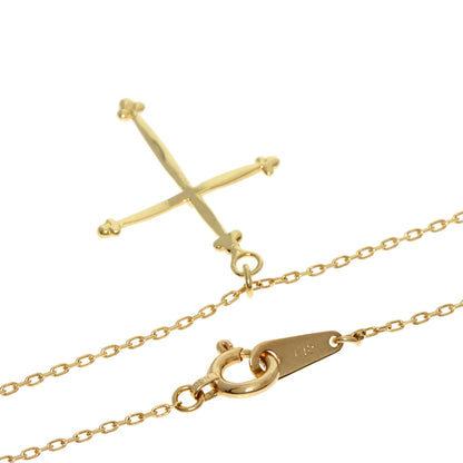 AHKAH   Necklace Spindleigh Cross K18 Yellow Gold Ladies